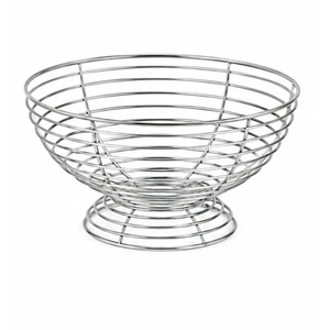 Corbeille à fruits géométrique moderne en fil doré, bol de rangement de luxe en acier inoxydable, support décoratif pour légumes sur comptoir de cuisine - Product Image 4
