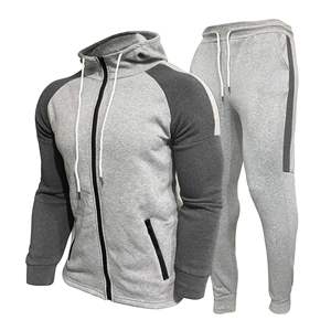 Ensemble de survêtement sportif pour homme 2 pièces été 2022, ensemble de jogging décontracté pour homme, t-shirt à manches courtes et short de couleur unie - Product Image 2
