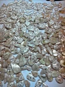Cabujones de Piedra Preciosa Natrolita o Thomsonita Natural, Corte Ovalado, Formas Mixtas, Rosa Blanco, Tamaño Libre, Cabujones Sueltos - Product Image 5
