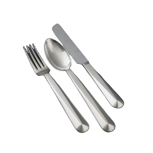 Couverts en acier portables ensemble de 3 comprend cuillère fourchette couteau idéal pour hôtel Restaurant mariage ustensiles de cuisine vaisselle salle à manger utilisation - Product Image 1