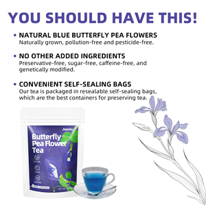 OEM ODM Ready to Ship Butterfly Pea Flower <b>Tea</b> Bags Natural Blue <b>Tea</b> Supports Mood Wellness 15 Bags - Product Image 2
