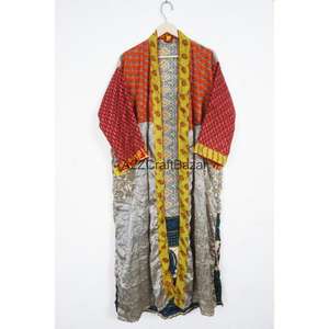 Bata Kimono de Seda Estampada Floral de Lujo para Mujer, Transpirable y Suave, para Invierno/Primavera/Verano, Ropa de Casa, Albornoz, Ropa de Dormir - Product Image 3