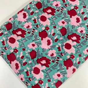 Tissu en coton biologique respirant et léger imprimé à la main pour vêtements et décoration intérieure : chemises pour filles, rideaux, sacs, housses - Product Image 1