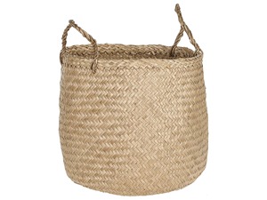 Juego de 2 Cestas Redondas de Seagrass Natural Hechas a Mano, Cestas de Almacenamiento Ecológicas al por Mayor, Hechas en Vietnam - Product Image 3
