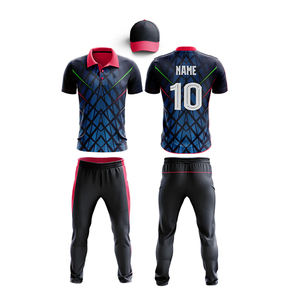 Nuevo Estilo Personalizado, Sublimado, de Secado Rápido, Transpirable y Cómodo, Conjunto de Camiseta y Pantalones Cortos de Cricket para Adultos Unisex - Product Image 1