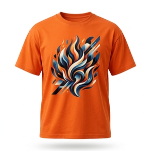Wholesale <b>Men's</b> 100% Cotton Jersey T-Shirt 280gsm Heavyweight O-Neck Short Sleeve Regular Fit Casual <b>Animal</b> Print Tie-Dye Custom - Product Image 1