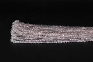 AAA + Natural morganita facetada Rondelle collar de Cuentas 4-6mm facetado morganita piedra preciosa - Product Image 6