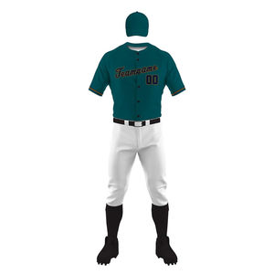 Latest Design New Style Premium Quality Breathable Cotton Spandex Solid Color Baseball Uniform for <b>Men</b> Adults Online Sale - Product Image 4