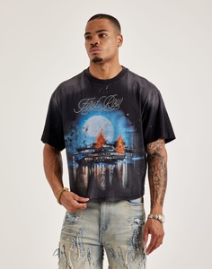 300 GSM Men's Cotton tank <b>Top</b> High Quality Round Neck <b>Rhinestone</b> DTF Print t Shirt Streetwear Graphic Sleeveless T-shirt - Product Image 1