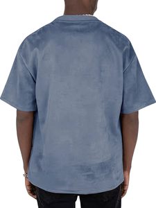 Camiseta estampada para hombre, oversize, de corte holgado, hombros caídos, manga corta, informal, de algodón, estilo streetwear, top oversize para hombre. - Product Image 3