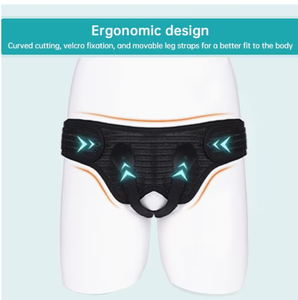 Ceinture de soutien lombaire ergonomique avec sangles de jambe réglables pour hommes, en spandex, pour toutes les saisons, soutien pour les arts martiaux et la protection de la zone inguinale. - Product Image 1