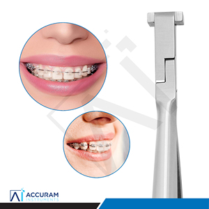 Pince à détails orthodontiques Accuram 13 cm en acier inoxydable, pliante à baïonnette en Z, instrument chirurgical dentaire manuel CE - Product Image 6