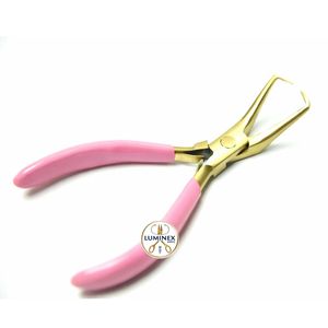 Pince à micro-anneaux dorée de qualité supérieure en acier inoxydable LUMINEX IMPEX LI-2085 – Kit d'outils pour extensions capillaires et micro-boucles - Product Image 4