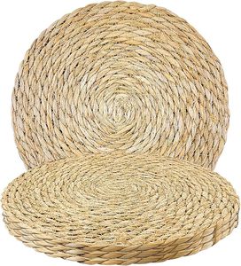 Mantel Individual de Pasto Marino Natural Tejido a Mano de 5mm de Grosor, Estilo Bohemio, para Comedor, Cocina, Decoración del Hogar, Proveedor Mayorista - Product Image 1