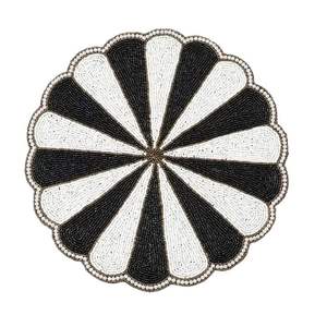 Manteles Individuales Decorativos Hechos a Mano con Cuentas Bordadas, Manteles Individuales Únicos con Cuentas de Semillas para Decoración de Mesa de Fiesta - Product Image 4