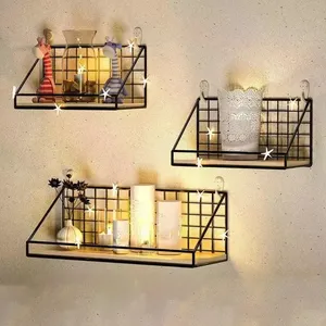 Support de rangement mural double niveau multifonctionnel en fer forgé moderne pour cuisine, organisateur pratique pour la maison et la cuisine (vente en gros) - Product Image 6