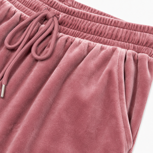 Womens Velour <b>Jogger</b> Sweatpants Elastic Waist Drawstring Plush <b>Velvet</b> High Waist Casual Streetwear Loungewear Sportswear ODM - Product Image 6