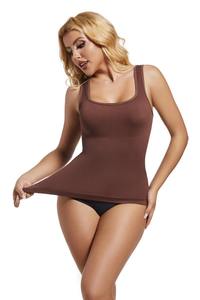 Wholesale Ladies Tank <b>Top</b> square Neck Waist Trainer Shaper Bodysuit <b>Tops</b> for Woman Seamless Vest Women Slimming - Product Image 5