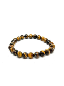 Pulsera de Cuentas de Cristal Natural de 8mm, Pulsera Elástica de Piedras Preciosas Curativas Unisex, Ojo de Tigre, Amatista, Cuarzo Rosa, Venta al por Mayor - Product Image 3