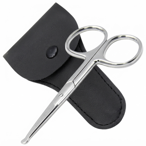 Tijeras Curvas Pequeñas para Cabello de 3.7 pulgadas - Tijeras de Acero para Vello Púbico, Facial y Barba, Tijeras para Recortar Nariz y Bigote, Tijeras para Uñas de Bebé - Product Image 6