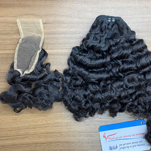 Offre Spéciale – Lots de Cheveux Naturels Noirs Bouclés à la Vapeur, Cheveux Humains Vietnamiens, Sans Chute, Sans Nœuds - Product Image 4