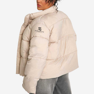 <b>Ladies</b> Lightweight Puffer <b>Jacket</b> Winter Warm Hooded Padding Outdoor Fashion Windproof Solid Color New High Quality Logo Coat - Product Image 6