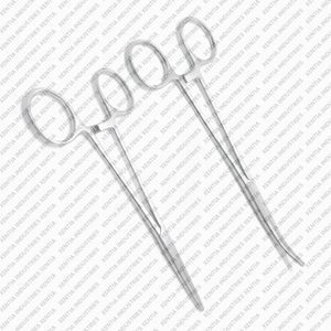 Pinzas Hemostáticas Quirúrgicas Rankin Crile Rectas y Curvas con Bloqueo y Mordaza Dentada, Instrumento de Acero Inoxidable - Product Image 5