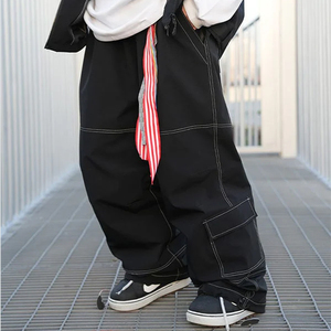 Pantalones de Snowboard Acolchados de Alta Calidad OEM, Pantalones Anchos de Esquí para Hombre, Pantalones Impermeables para Senderismo - Product Image 1