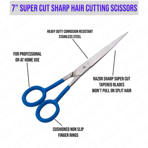 Ciseaux de coiffure professionnels à lame de rasoir 6 pouces en acier inoxydable pour salon et toilettage personnel - Product Image 5
