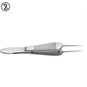 Nahtzange Gerade Einweg Edelstahl Ophthalmologisches Chirurgieinstrument Nahtwerkzeug NAZIR HABIB CE - Product Image 1