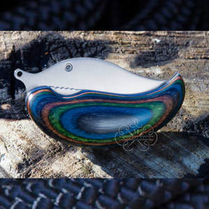 Cuchillo de Caza ULU al por Mayor con Mango de Madera de Color, para Supervivencia y Defensa Personal al Aire Libre, Cuchillo Pequeño y Duradero para la Naturaleza - Product Image 2