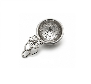 Classic Stainless Steel <b>Tea</b> Strainer Polished Mesh Filter Reusable Loose Leaf <b>Tea</b> <b>Infuser</b> Elegant Design - Product Image 5
