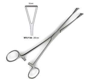 Pinzas Hemostáticas Duval Locking Kelly, Manuales, de Acero Inoxidable, para Agarrar Tejidos Quirúrgicos, con Mandíbula Atraumática, 200 mm, Kit de Cirugía General - Product Image 1