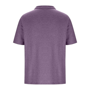 เสื้อเชิ้ตผู้ชายผ้าฝ้ายถัก 100% กันยับ แขนสั้น ลายพิมพ์ สไตล์ไฮสตรีท โลโก้สะท้อนแสงสูง - Product Image 4