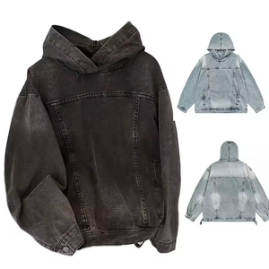 Sudadera con Capucha Unisex Extra Grande Color Verde Menta, Sudadera Informal de Color Sólido con Bolsillo Canguro, 100% Algodón para Invierno - Product Image 4