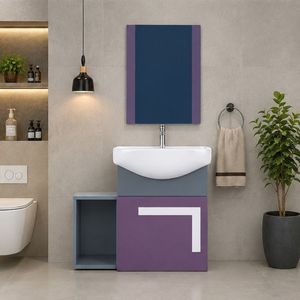Modern New Collection Ceramic Basin <b>Wall</b>-Mounted Eco-Friendly Bathroom Vanity Wash Basin Table with <b>Mirror</b> Included India Export - Product Image 1