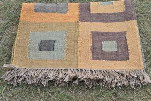 Tapis Kilim en jute tissé à la main, fibre naturelle, réversible, pliable, décoratif pour la maison et l'hôtel, prix usine. - Product Image 2