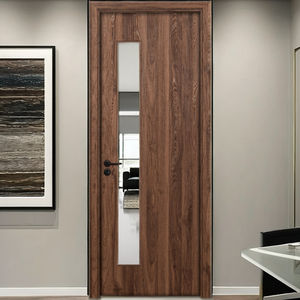 Nouveau Design Texture Simple pour Intérieur En Bois WPC Porte Étanche Composite Pour Chambre Cuisine Hôtel - Product Image 3