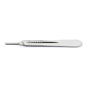 Manche de scalpel standard 02-036-040 en acier inoxydable, instrument chirurgical certifié CE, maintien précis de la lame par SurgiRight - Product Image 6