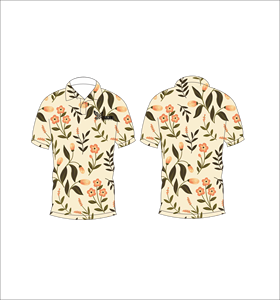Camisa Polo para Hombre con Estampado Floral Tropical, Manga Corta, Casual, de Verano, Ligera, con Cuello, para Golf - Product Image 1