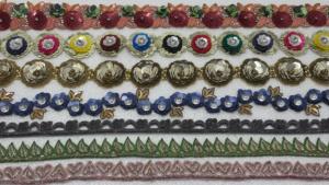 Ribete de Encaje con Lentejuelas Bordadas con Flores, Encaje Decorativo para Prendas, Vestidos, Manualidades y Accesorios de Moda - Product Image 3