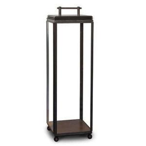 Lanterne en métal décorative pour l'extérieur, finition plaquée or brillante, style moderne, lanterne à bougie, fabrication artisanale, personnalisable - Product Image 3