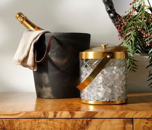 Cubo de hielo de resina hecho a mano, bañera de lujo para enfriar bebidas, contenedor de almacenamiento de hielo para vino, champán, cerveza, para el hogar, bar, cocina - Product Image 4