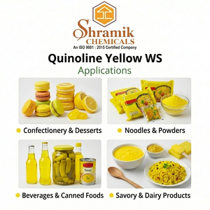 Colorant alimentaire chimique Shramik, jaune quinoline WS en poudre, pureté minimale de 85 %, MF C18H9NNa2O8S2, CAS 8004-92-0, jaune quinoline de qualité alimentaire - Product Image 4