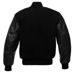 Custom Winter Varsity Jacket Men Women Letterman Bomber <b>Wool</b> Sheep Leather Sleeve Embroidered Logo Baseball College Sheep - Product Image 3