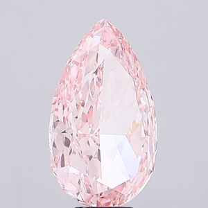 Excellente pierre de bijouterie synthétique polie, clarté VS1, certifiée IGI, 1 carat, taille poire, rose vif fantaisie, diamant cultivé en laboratoire, pierre libre - Product Image 6