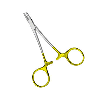 Porte-aiguilles droit semi-orné de qualité OEM supérieure, 120 mm (4,34 pouces), pour usage chirurgical manuel et DIY - Product Image 1