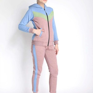 <b>Crop</b> Top <b>Zip</b> <b>up</b> Hoodies and Stacked Pants Set Custom Vintage Jogger Set Streetwear Two Piece Set Women Clothing Tracksuits - Product Image 4