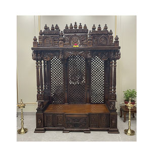 Mueble de Salón de Diseño Tradicional Hecho a Mano en el Sur de la India, con 4 Cajones y Compartimentos, Ahorra Espacio, de Alta Calidad y Duradero, en Madera de Teca - Product Image 1