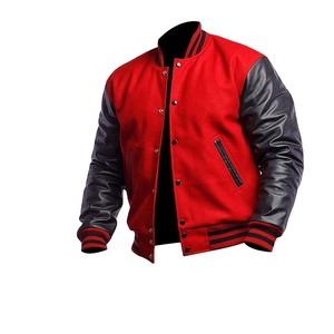 Spring Logo Custom Winter Outdoor College Sports <b>Men's</b> <b>Jackets</b> & Coat Cotton Letterman Bomber <b>Baseball</b> Varsity <b>Jacket</b> <b>Man</b> - Product Image 2